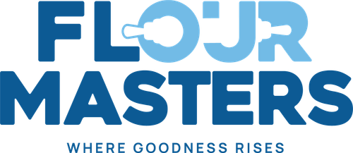 Flour Masters logo with tagline 'Where Goodness Rises' under the company name.