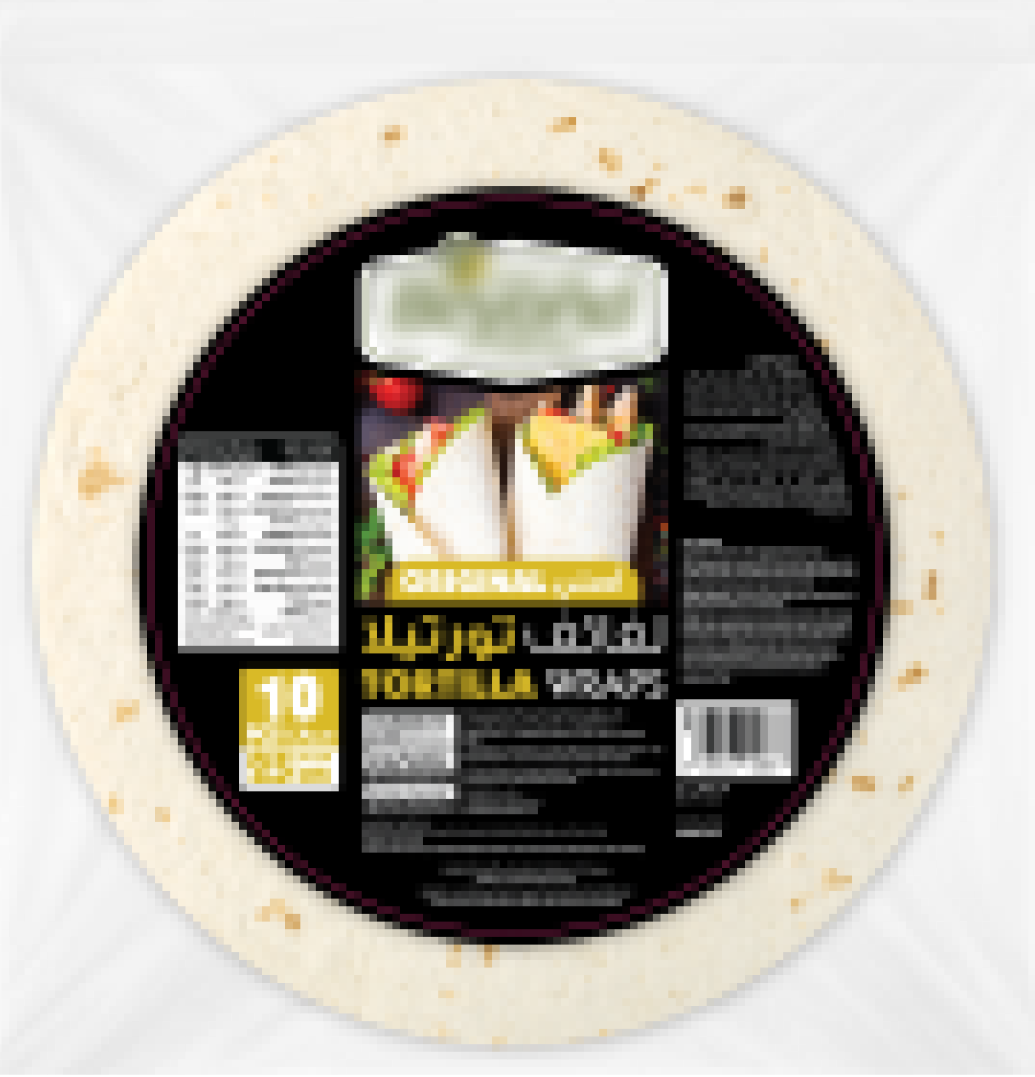 Pack of 10 original wheat flour tortillas with food image on black label.