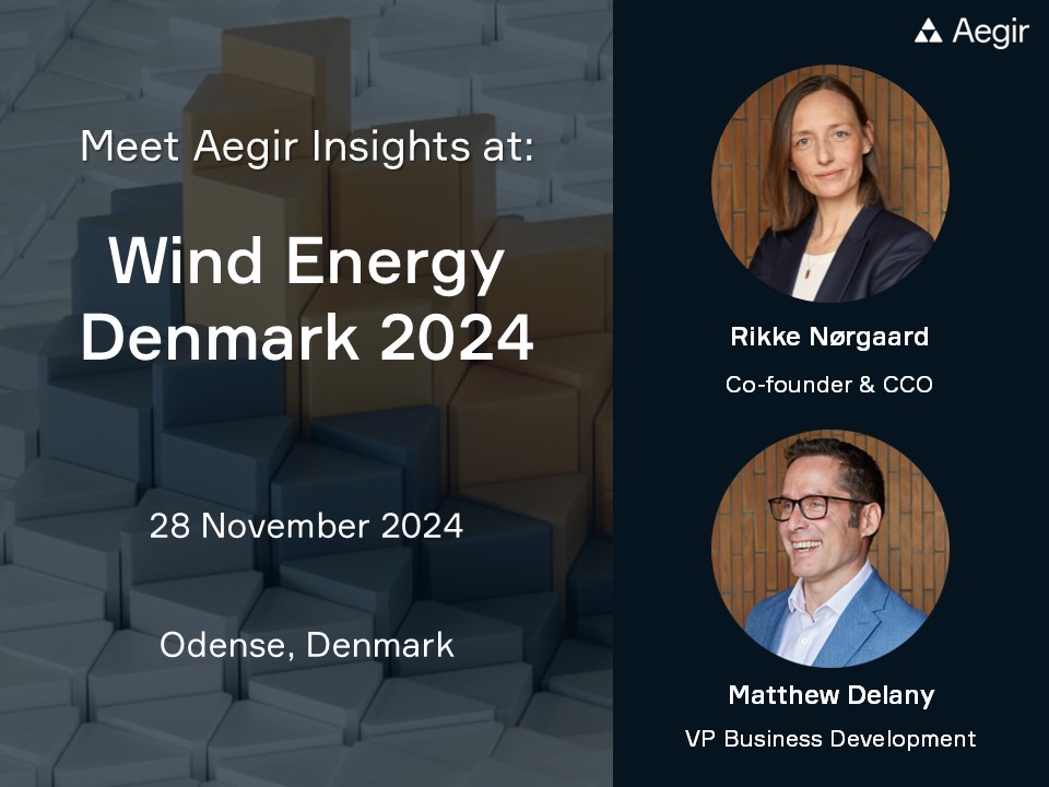 CCO & Co-founder Rikke Winther Nørgaard will talk at Wind Energy Denmark 2024 on: Turning the Tide: Supply Chain Bottlenecks in North Sea Offshore Wind on 28th November 2024 in Odense