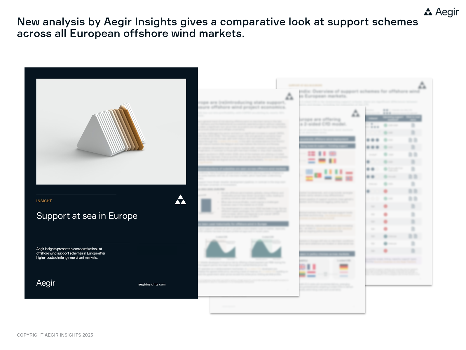 Aegir Insights' new analysis gives an comparative overview of subsidy schemes for offshore wind in Europe