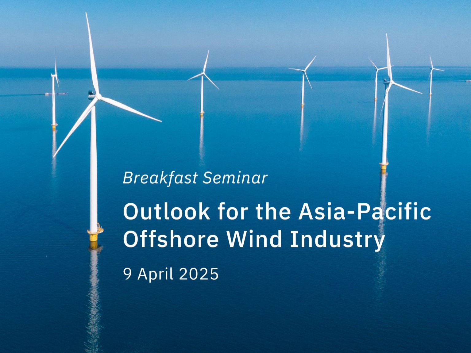 Aegir Insights' co-hosting a breakfast seminar during WindEurope on the outlook for the Asia-Pacific offshore wind industry.