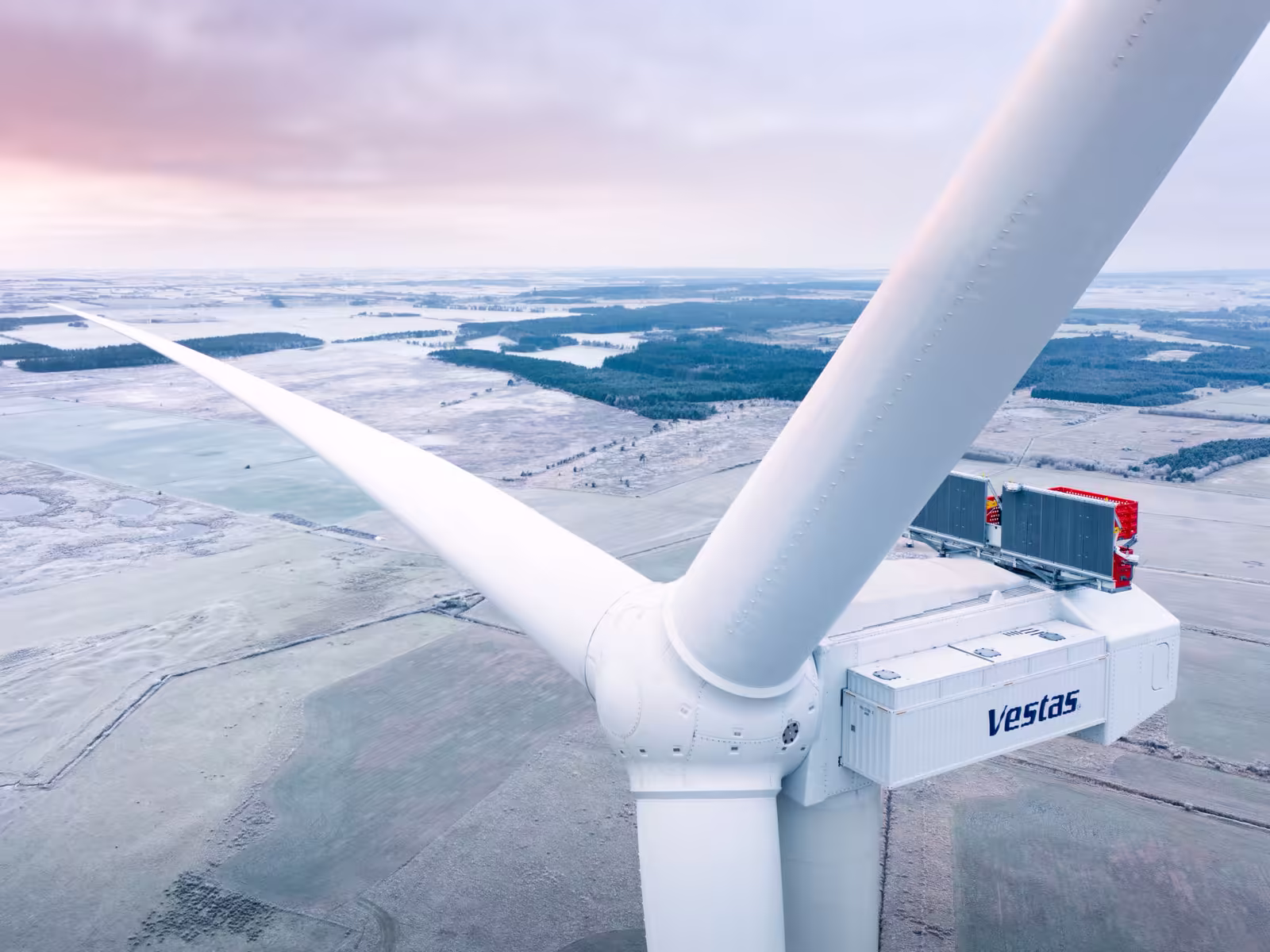 Deep Dive with Vestas' Anne Vedel on how rapidly introducing new, larger turbines challenges hinders offshore wind’s sustainability. Picture of a Vestas wind turbine.