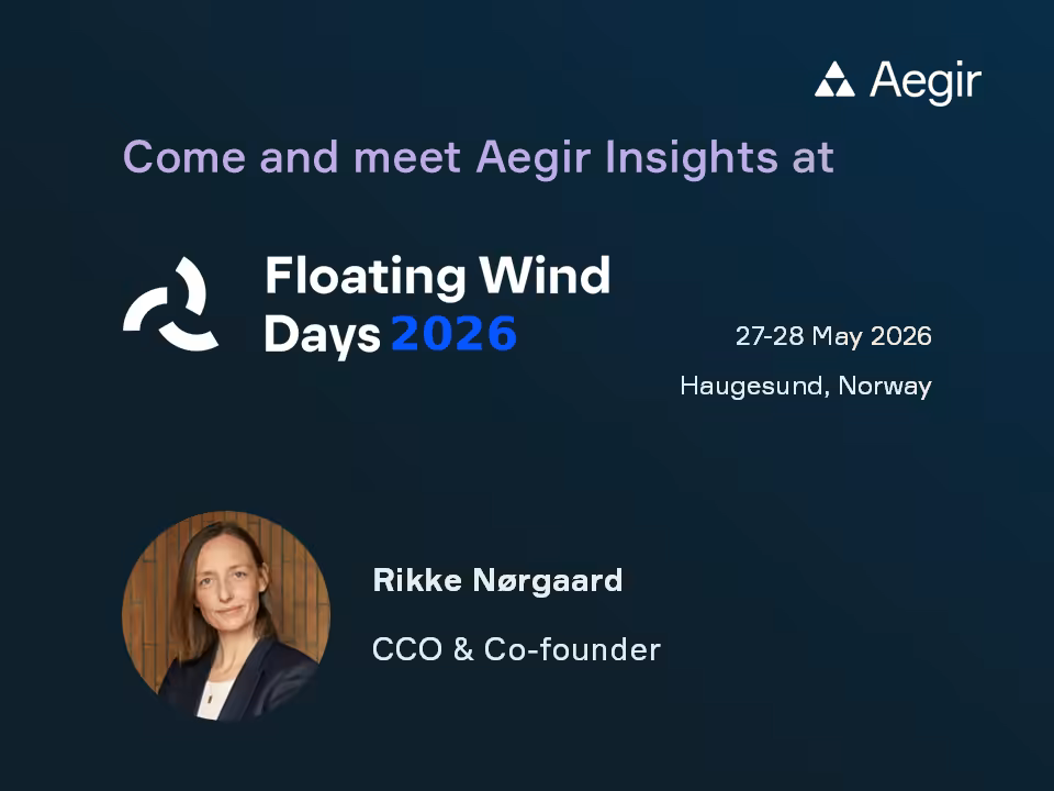 Rikke Nørgaard at Floating Wind Days 2026 in Norway, 27-28 May 2026