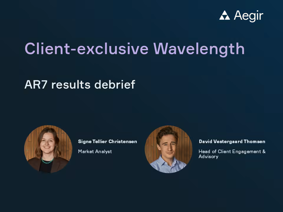 Aegir Wavelength exclusive for clients: UK CfD AR7 results debrief.