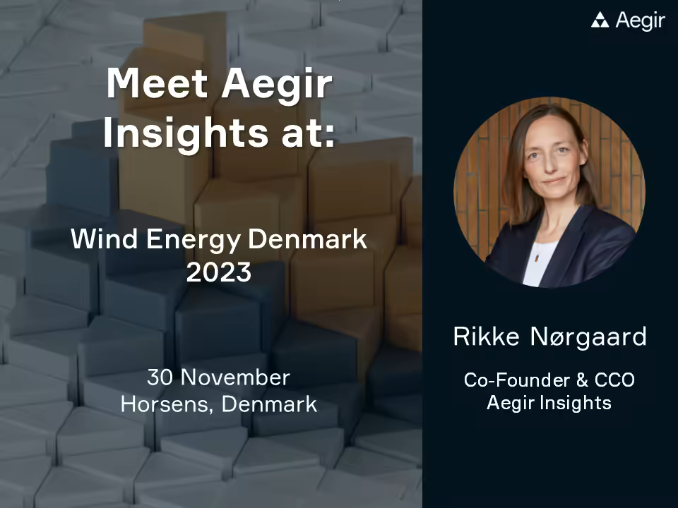 Rikke at Wind Energy Denmark 2023