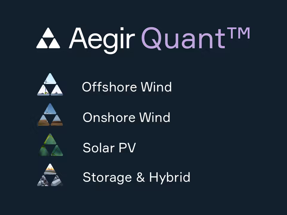 Going beyond offshore: Expanding Aegir Quant™ across onshore renewables, storage and hybrid assets