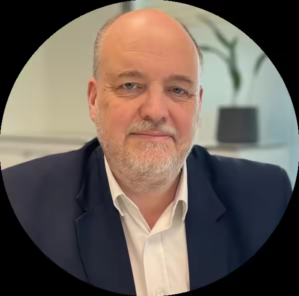 Headshot of Hugh Yentole, the Development Director of floating wind pilot Salamander at Orsted