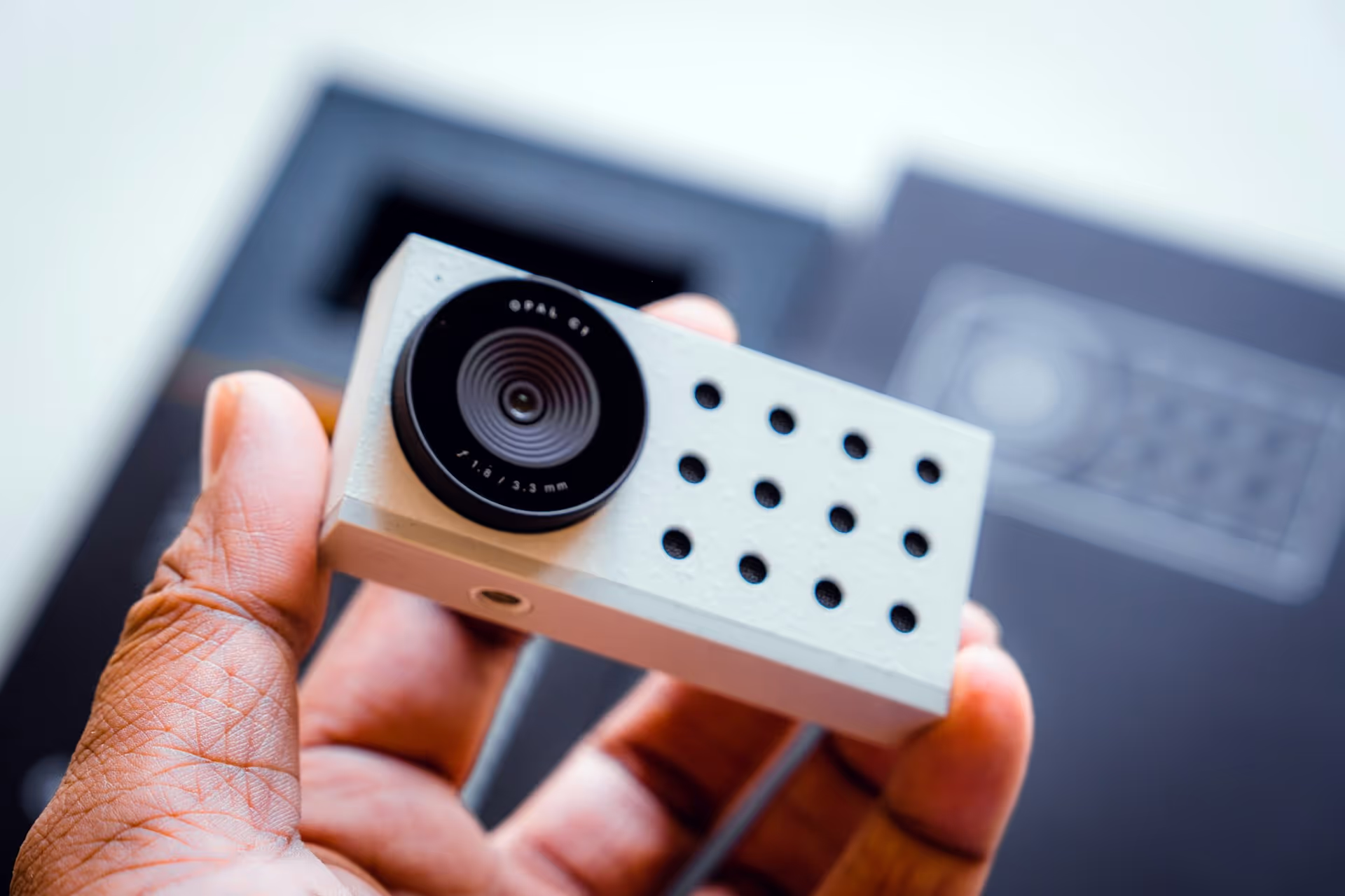 Opal webcam in hand