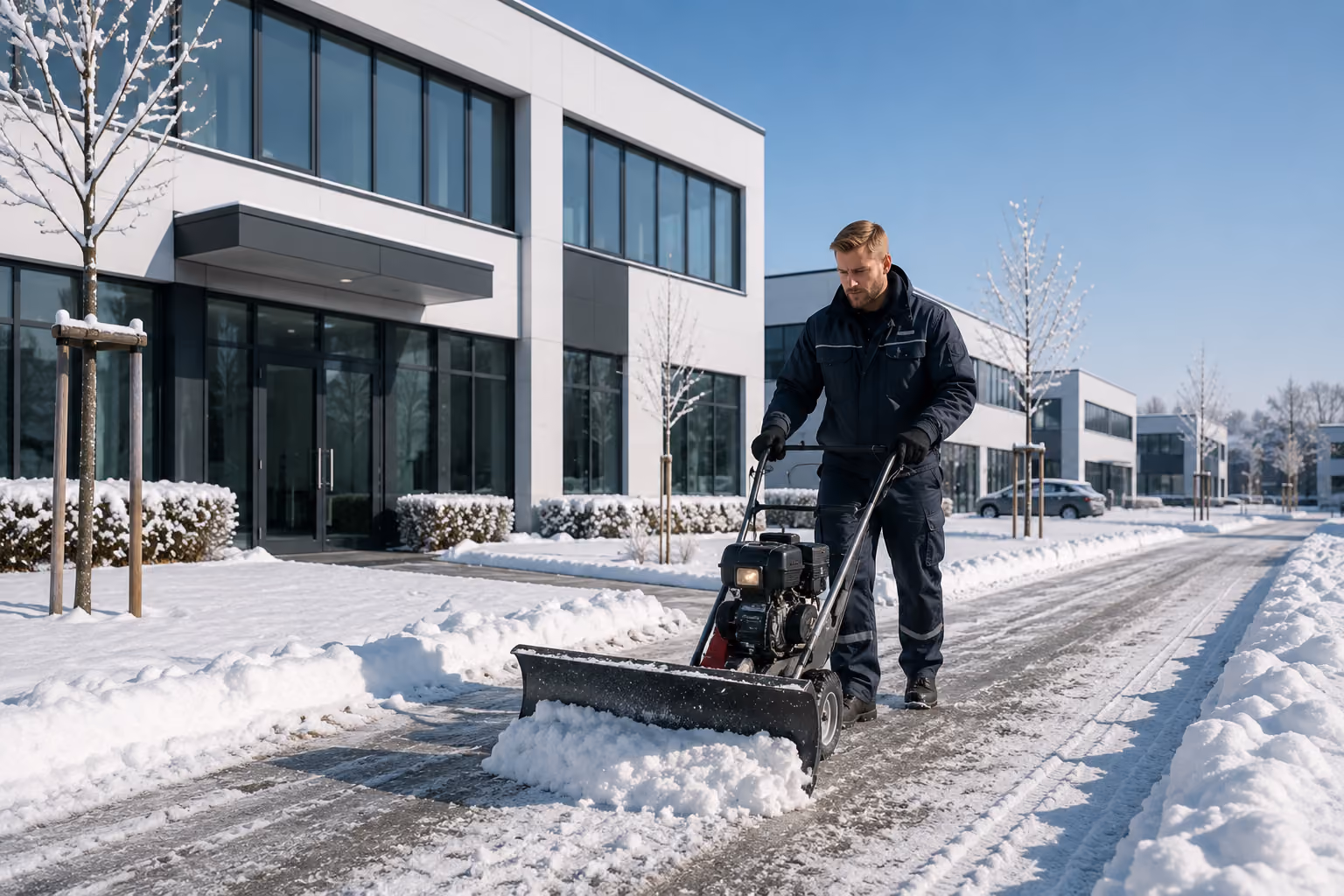 Winterdienst für Gewerbeobjekte – Räumdienst