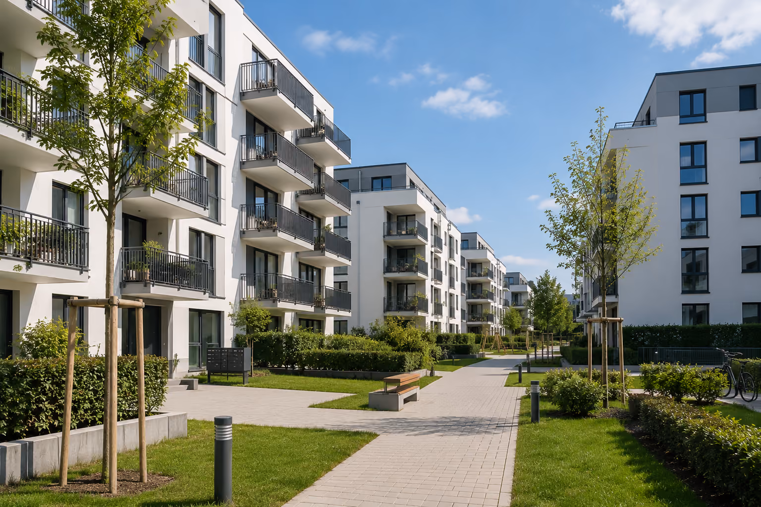 Wohnanlagen und Mehrfamilienhäuser