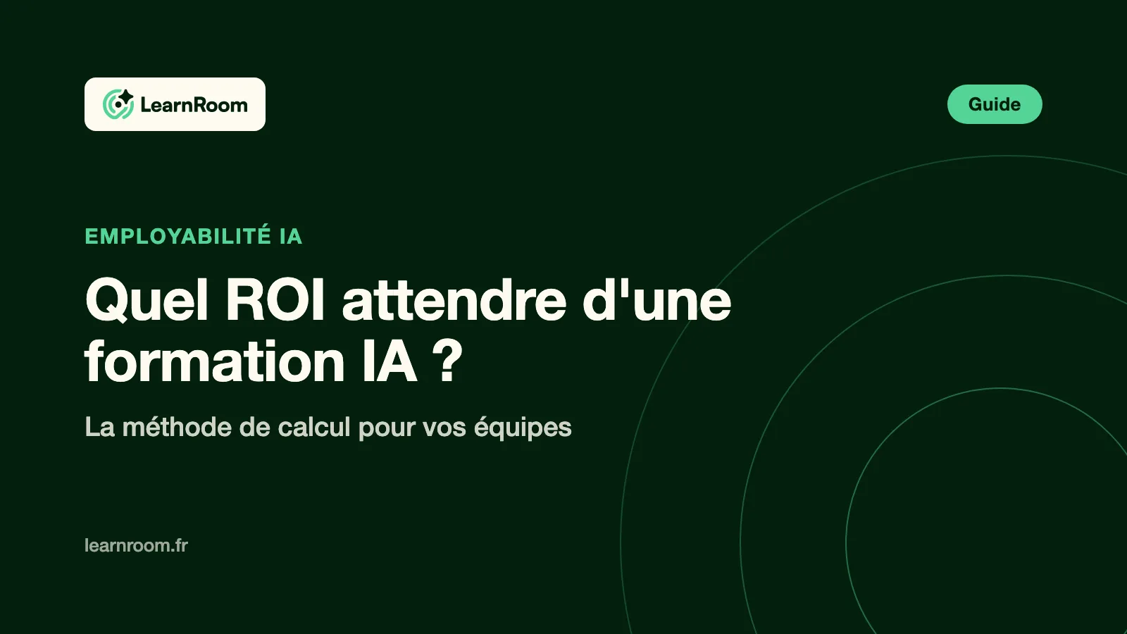 ROI d'une formation IA pour vos equipes, methode de calcul - Learn Room