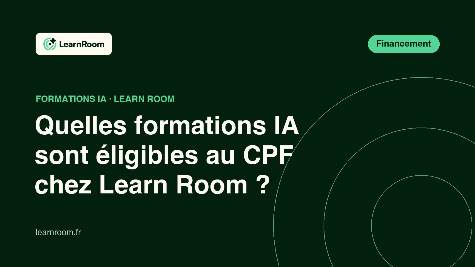 Formations IA éligibles au CPF chez Learn Room