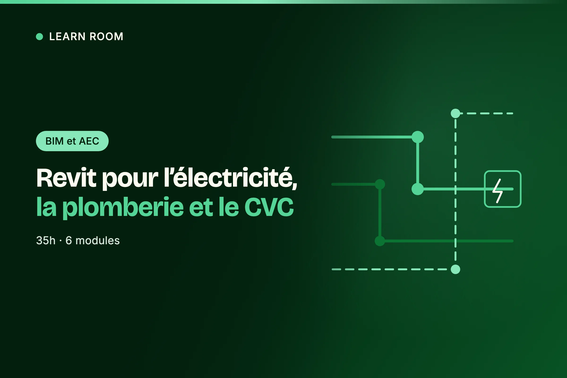 Vignette de la formation Learn Room Revit pour l'électricité, la plomberie et le CVC