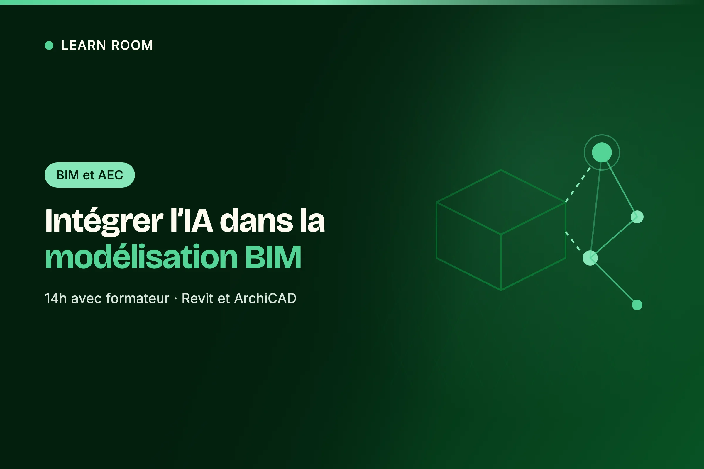 Vignette de la formation Learn Room sur l'intégration de l'IA dans la modélisation BIM