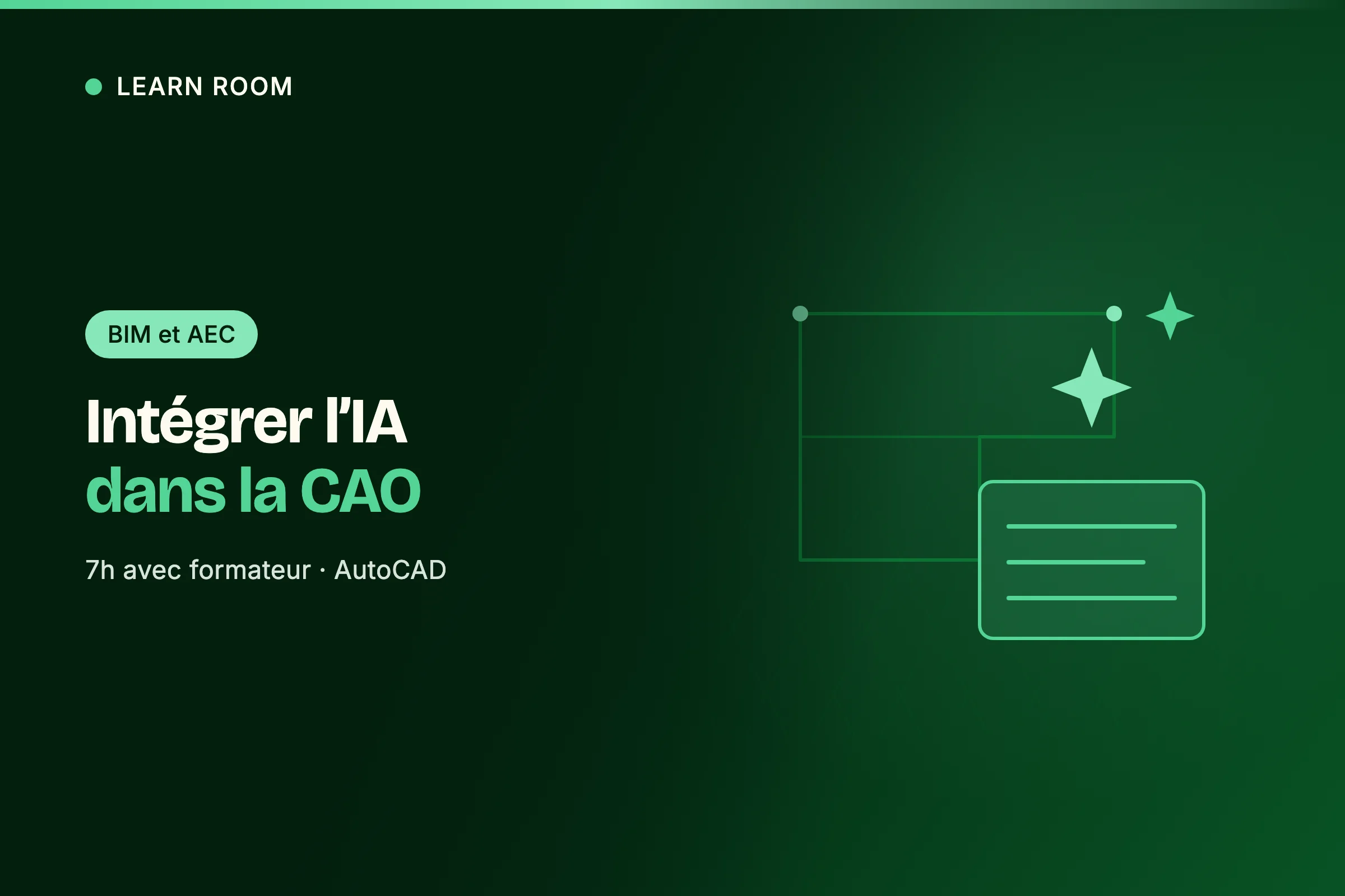 Vignette de la formation Learn Room sur l'intégration de l'IA dans la CAO AutoCAD