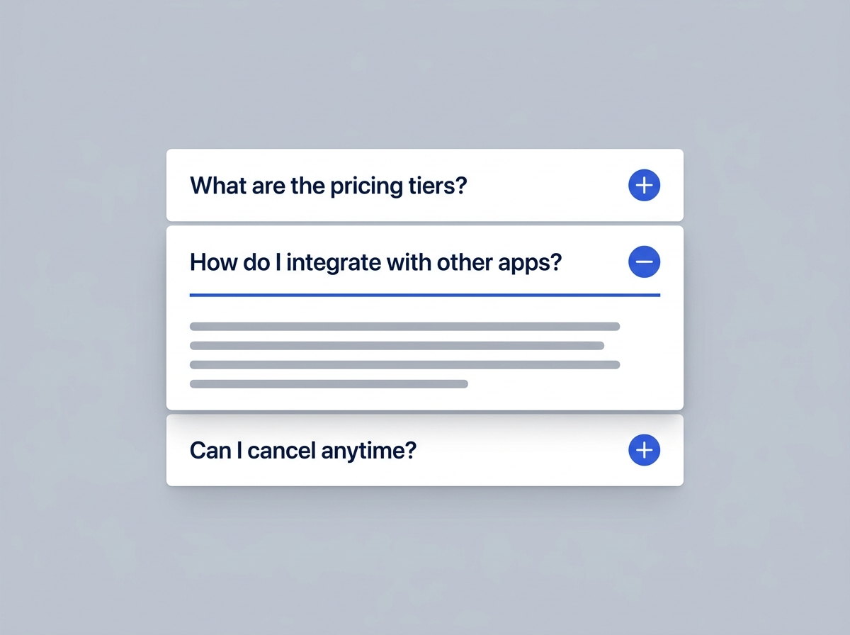 FAQ and clarification block preview