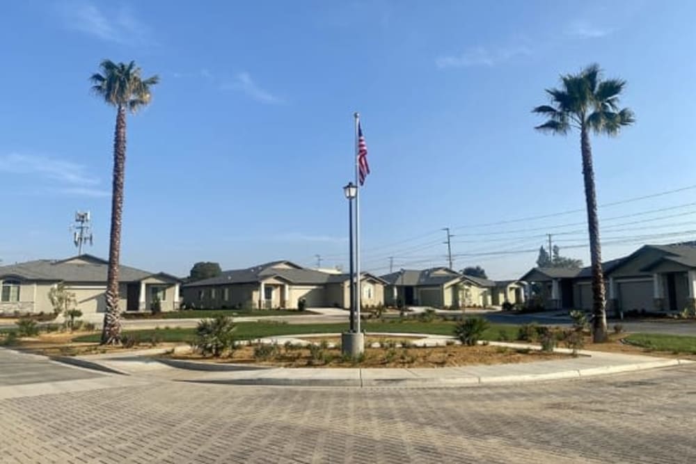 Exterior of townhomes view from streeet