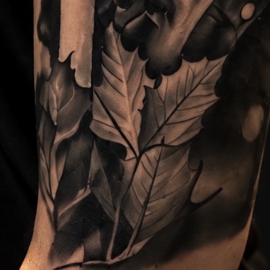 Tatouage de Catrina — vue rapprochée
