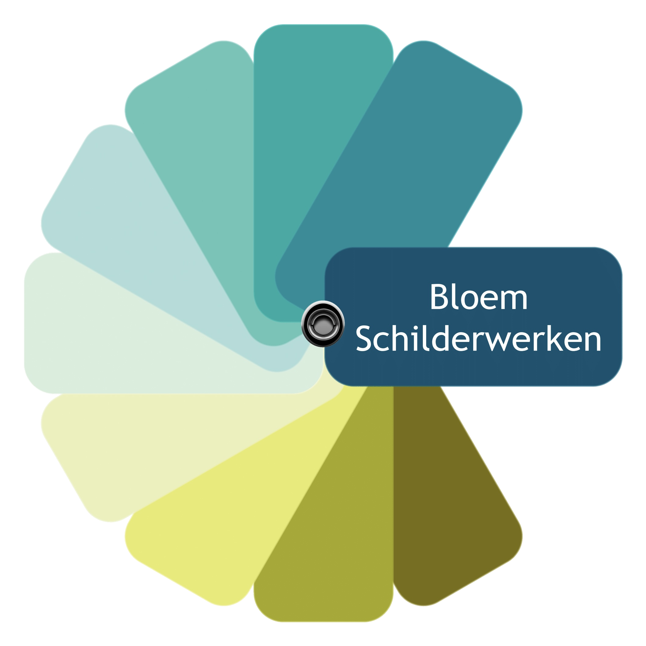 Logo Bloem Schilderwerken, huisstijl ontworpen door Studio Switsj