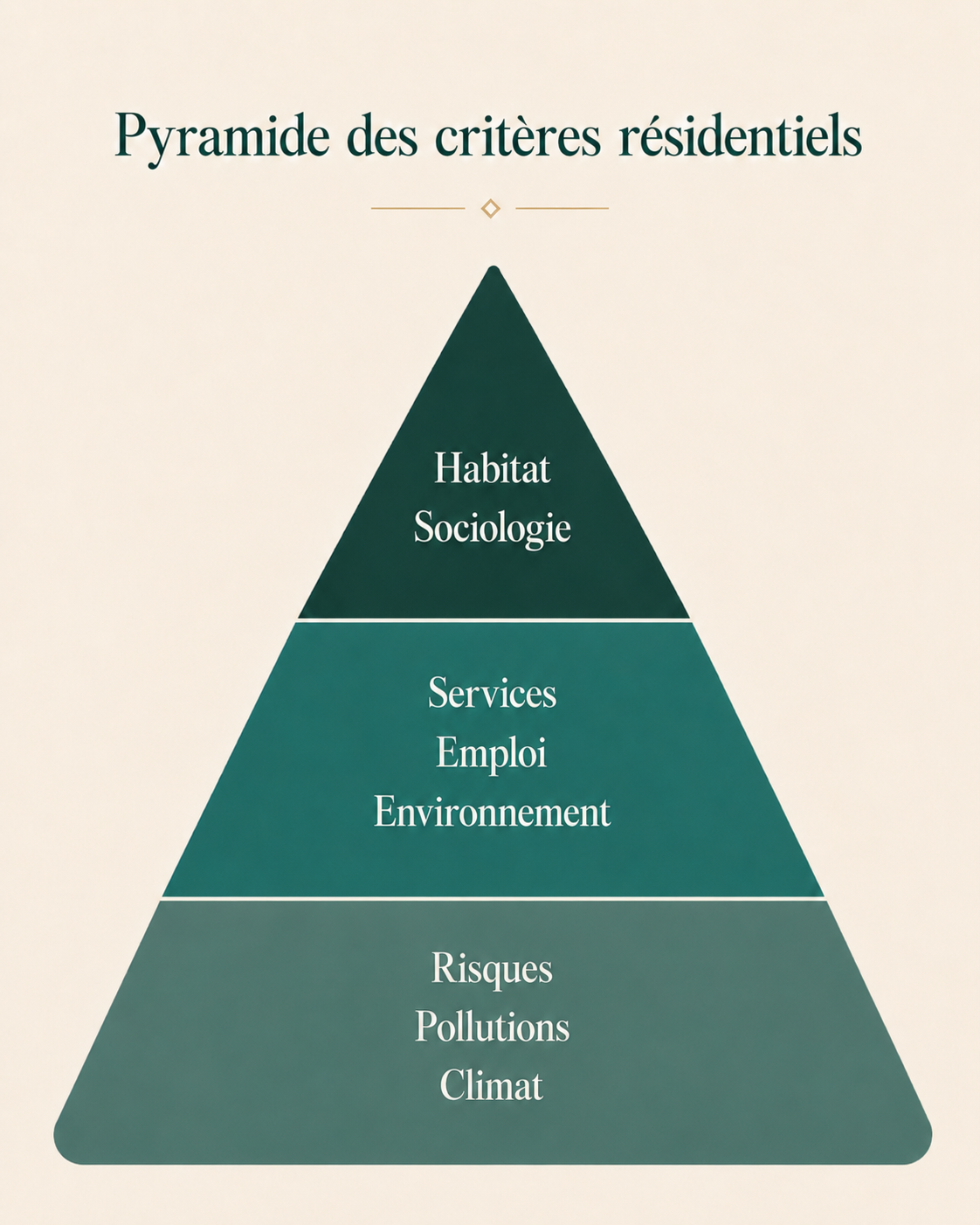 Pyramide des critères résidentiels