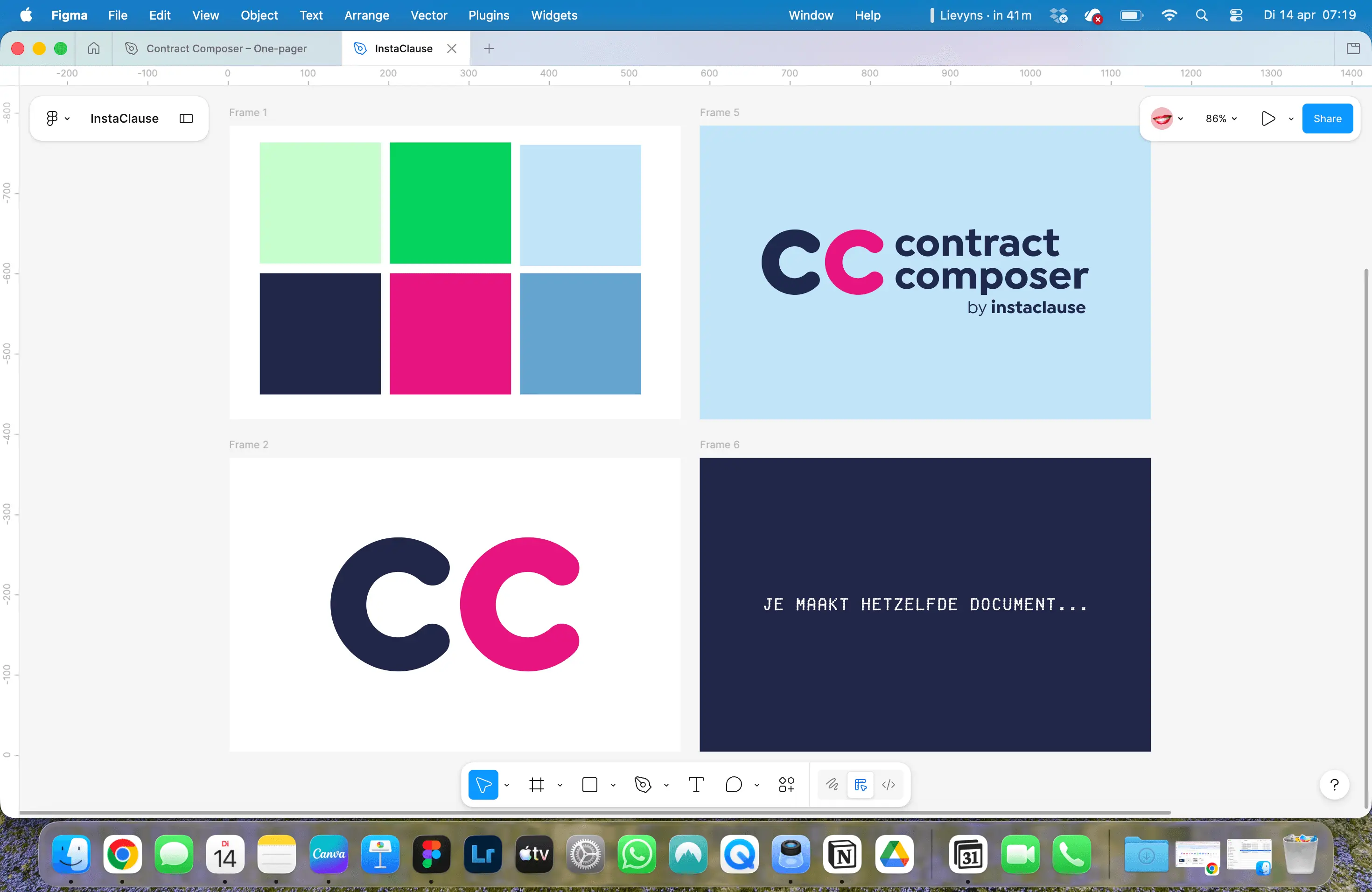 De visuele identiteit van Contract Composer