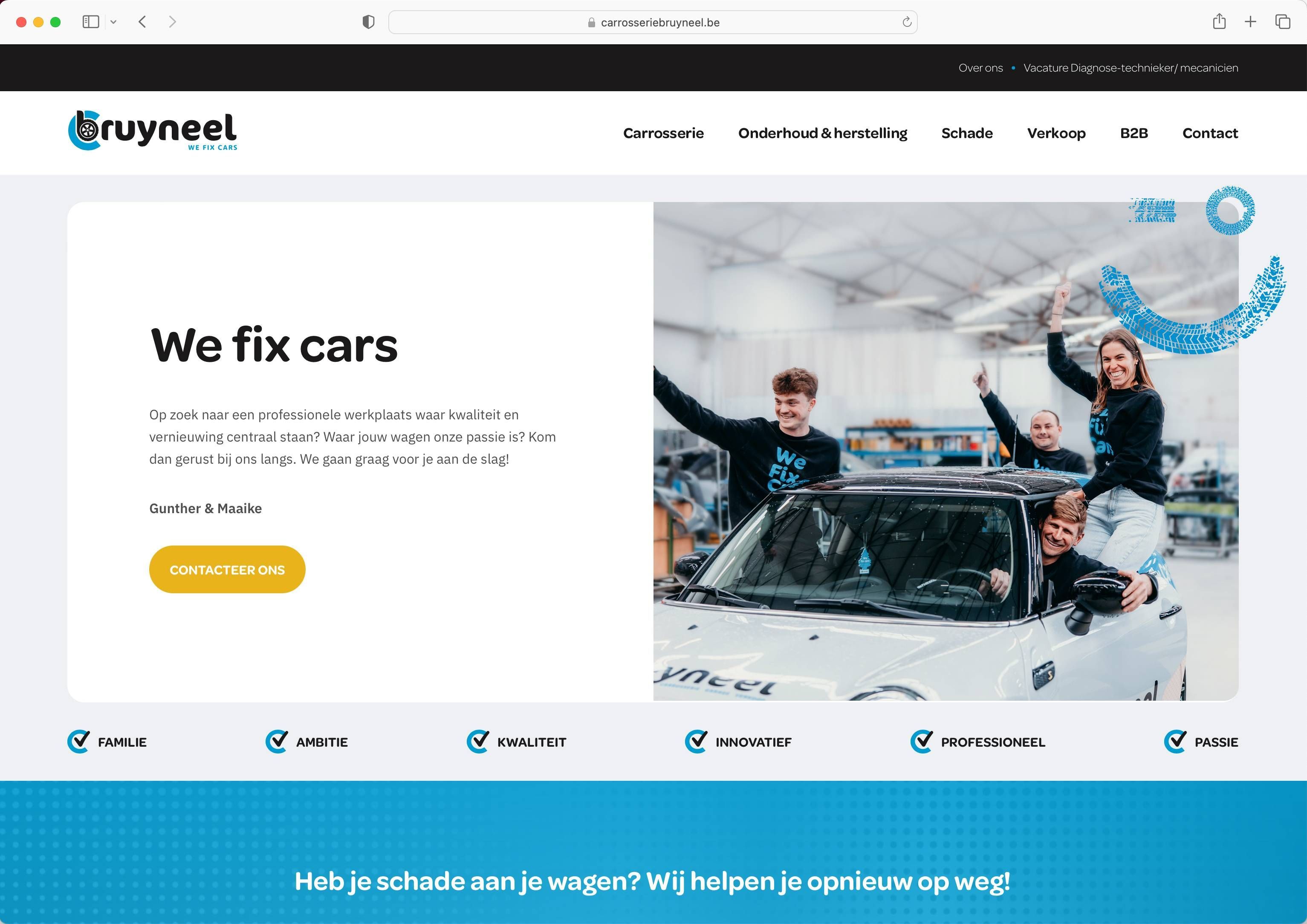 Website update We Fix Cars