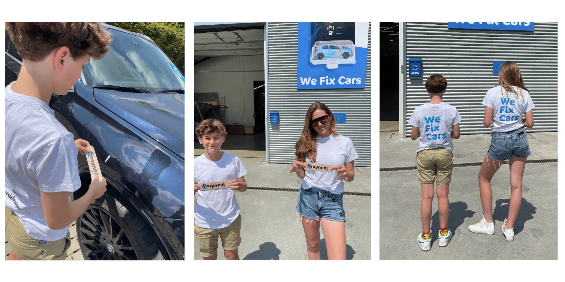 De pleistercampagne voor We Fix Cars