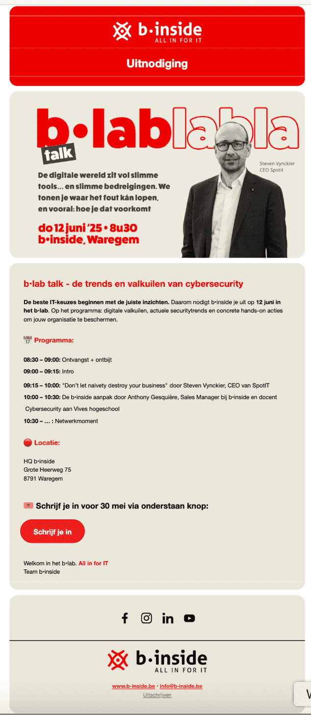 b-inside nieuwsbrief