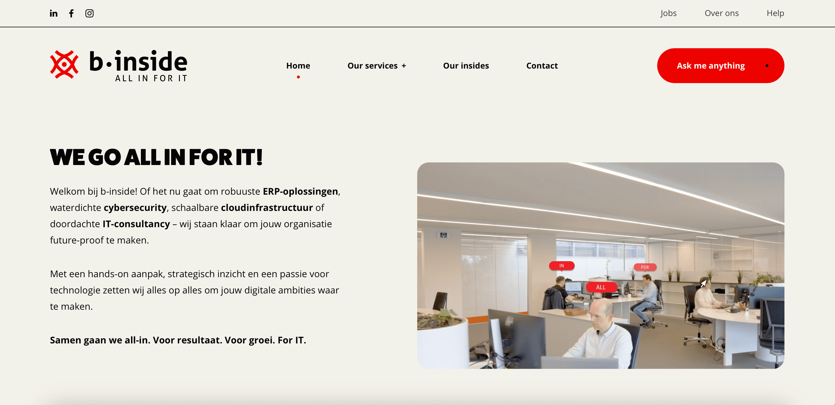 b-inside website