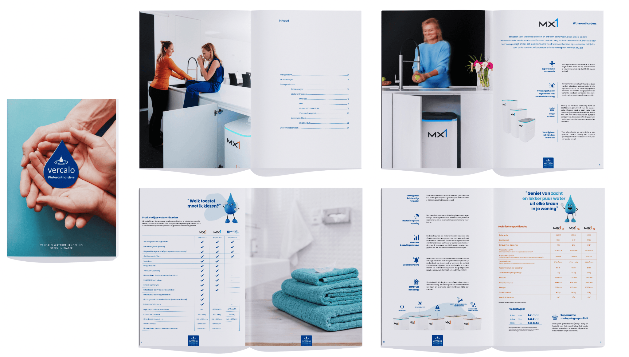 Catalogus en folder in de nieuwe Vercalo branding