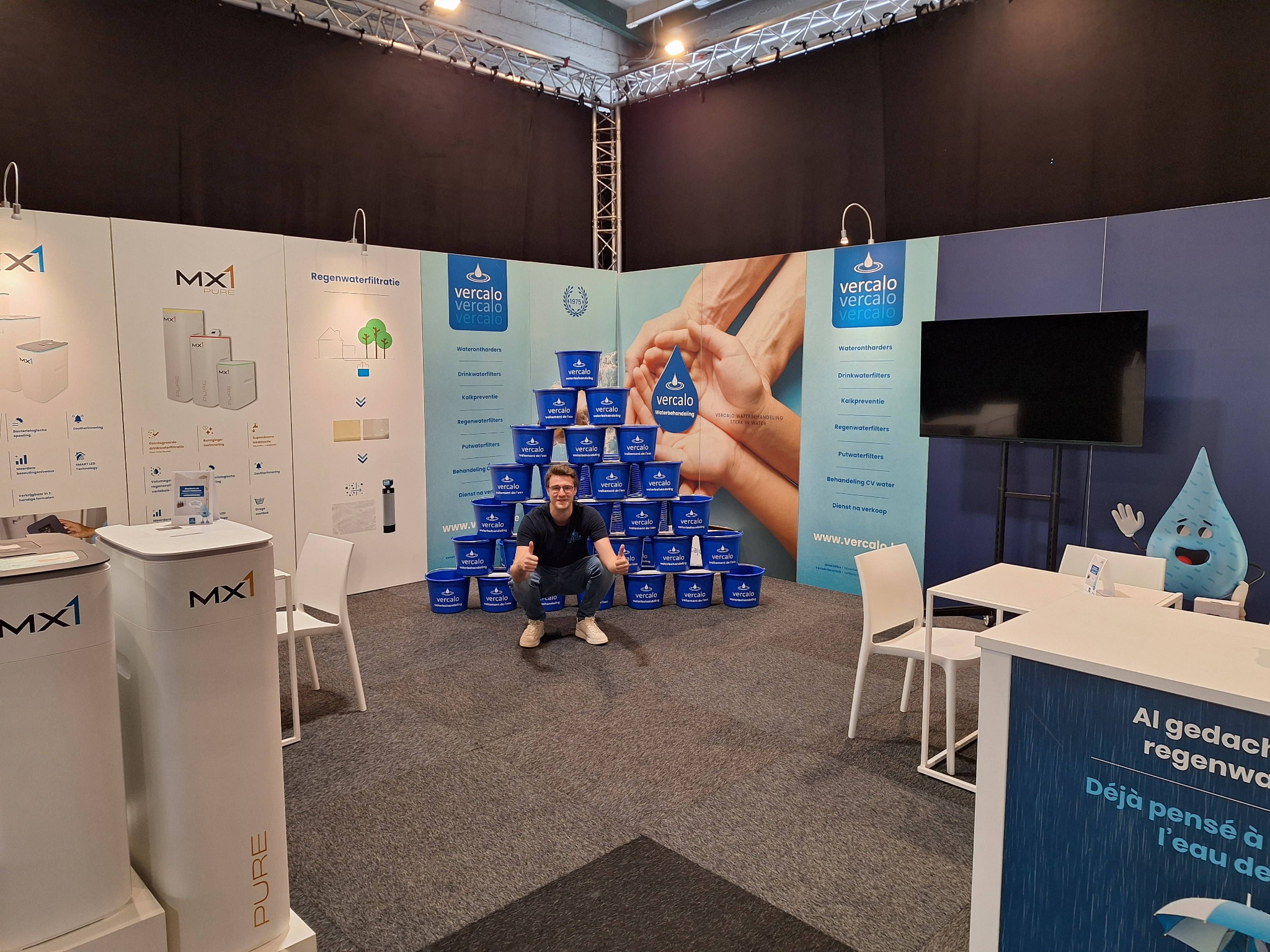 Vercalo op een beurs
