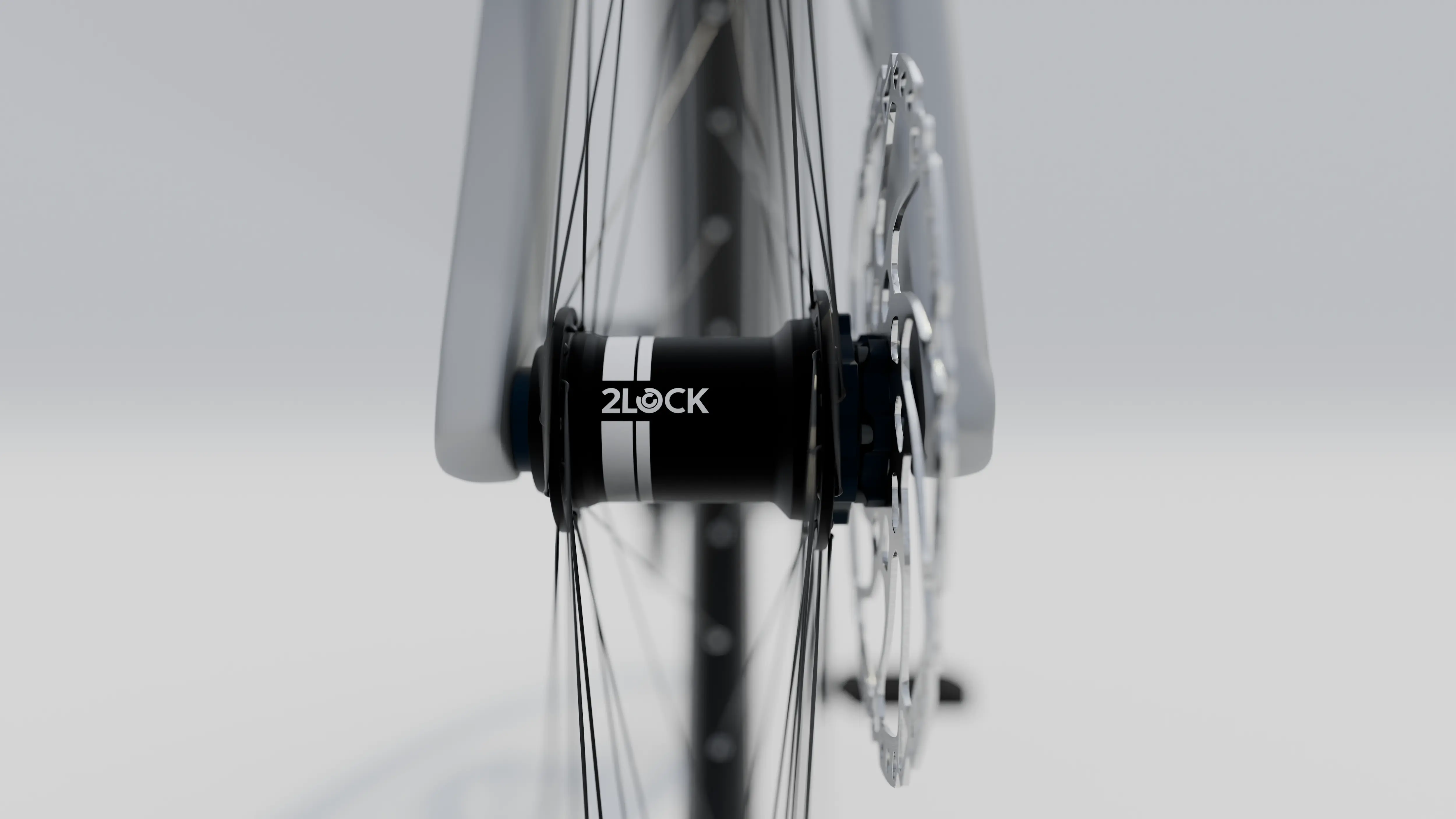 2Lock Nabenschloss im Vorderrad eines E-Bikes