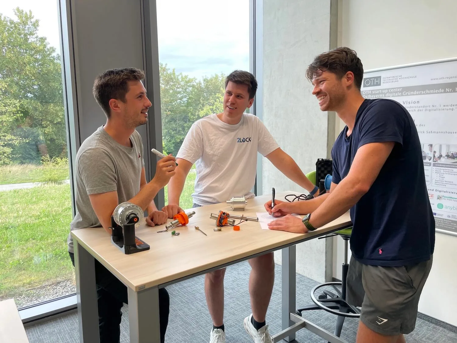 A picture of Ben, Simon and Martin. Founders of 2Lock.