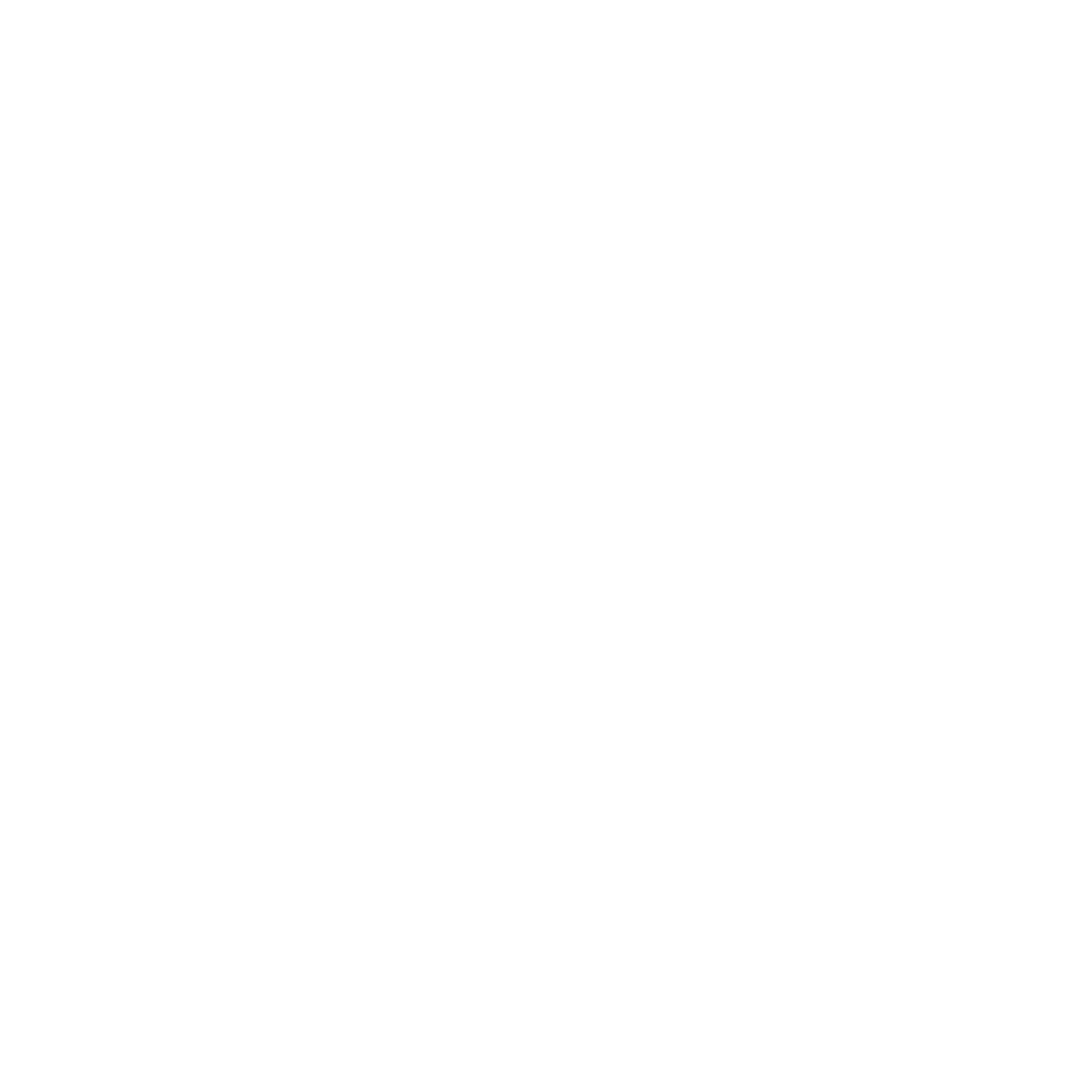Outline of a gift box with a ribbon and sparkles around it on a black background.