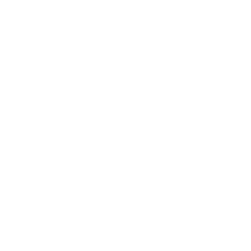 White line icon of three rolled hot towels stacked on a plate with steam rising and sparkles around them on a black background.