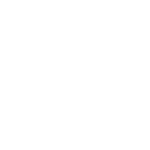 White line drawing of a U-shaped neck pillow with a tied string closure against a black background, surrounded by four sparkling stars.