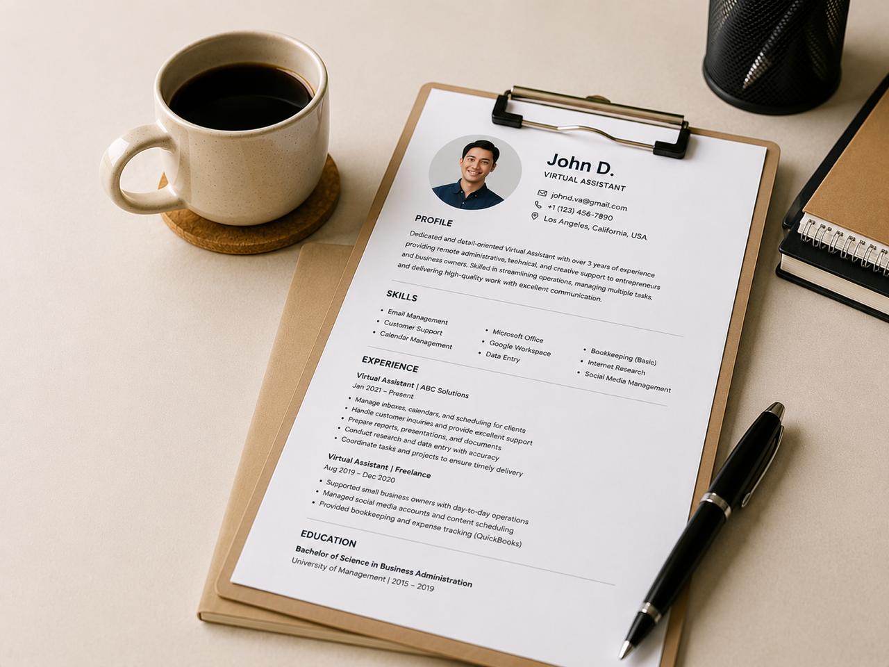 image of an individual using productivity software