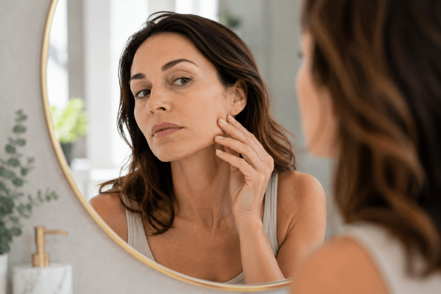 Morpheus8 skin tightening treatment being performed at a medical spa in Reston Virginia