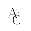 Stylized black letters A and C with small connected circles forming a molecular structure above the letter C.