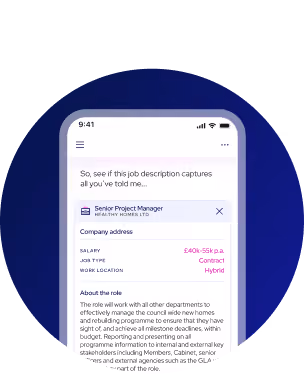 Mobile screen showing UX designer Jordan Blake's profile with contact and bio details on a white background.