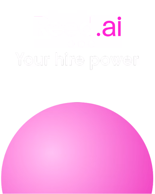 Reed ai slogan: Your hire power