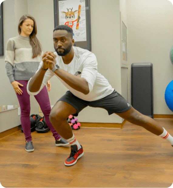 Men excercise