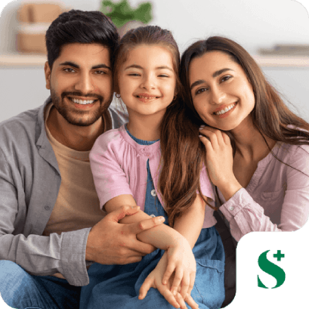 happy family members