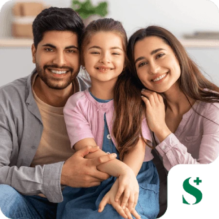 happy family members
