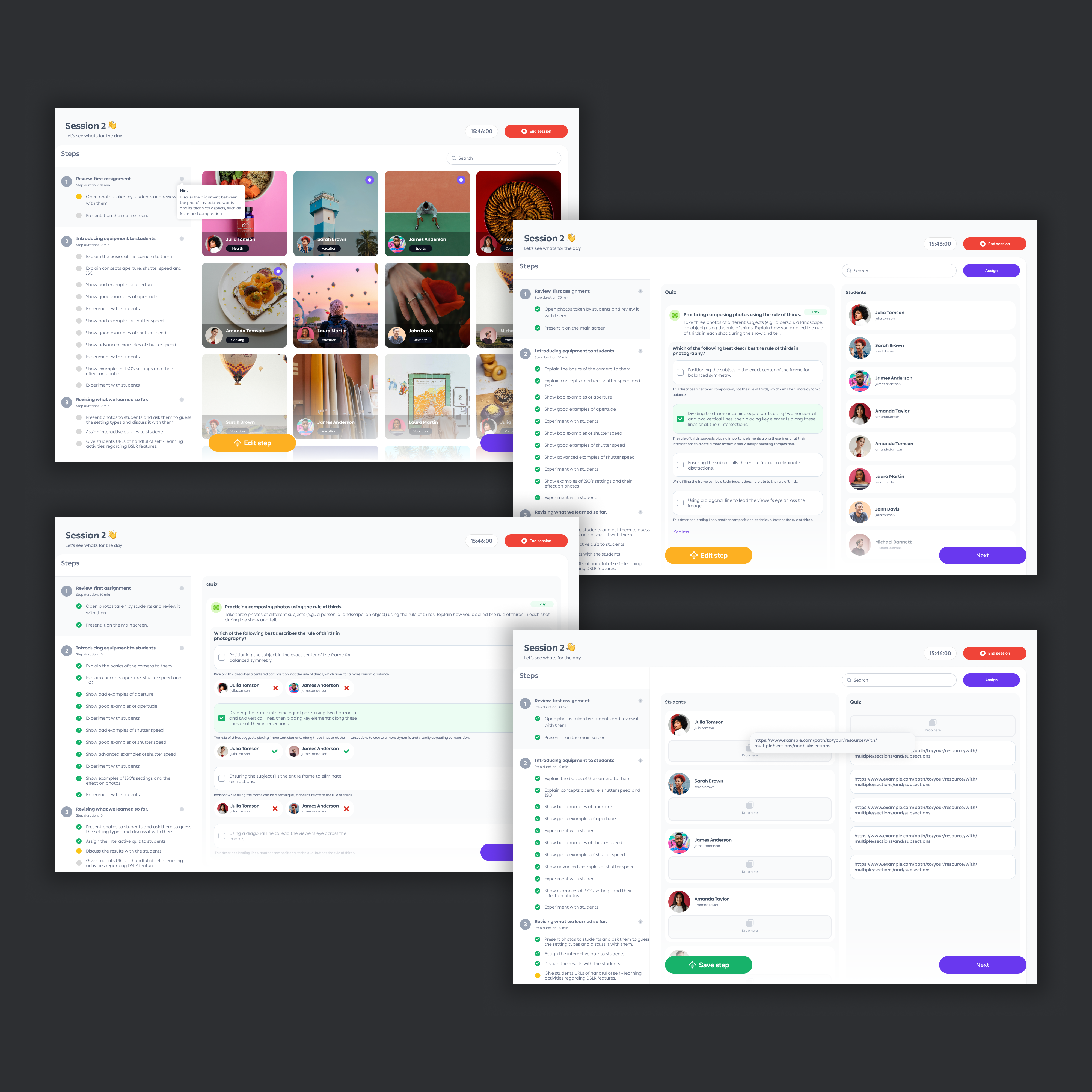 Session 2 live — assignment review and quiz delivery