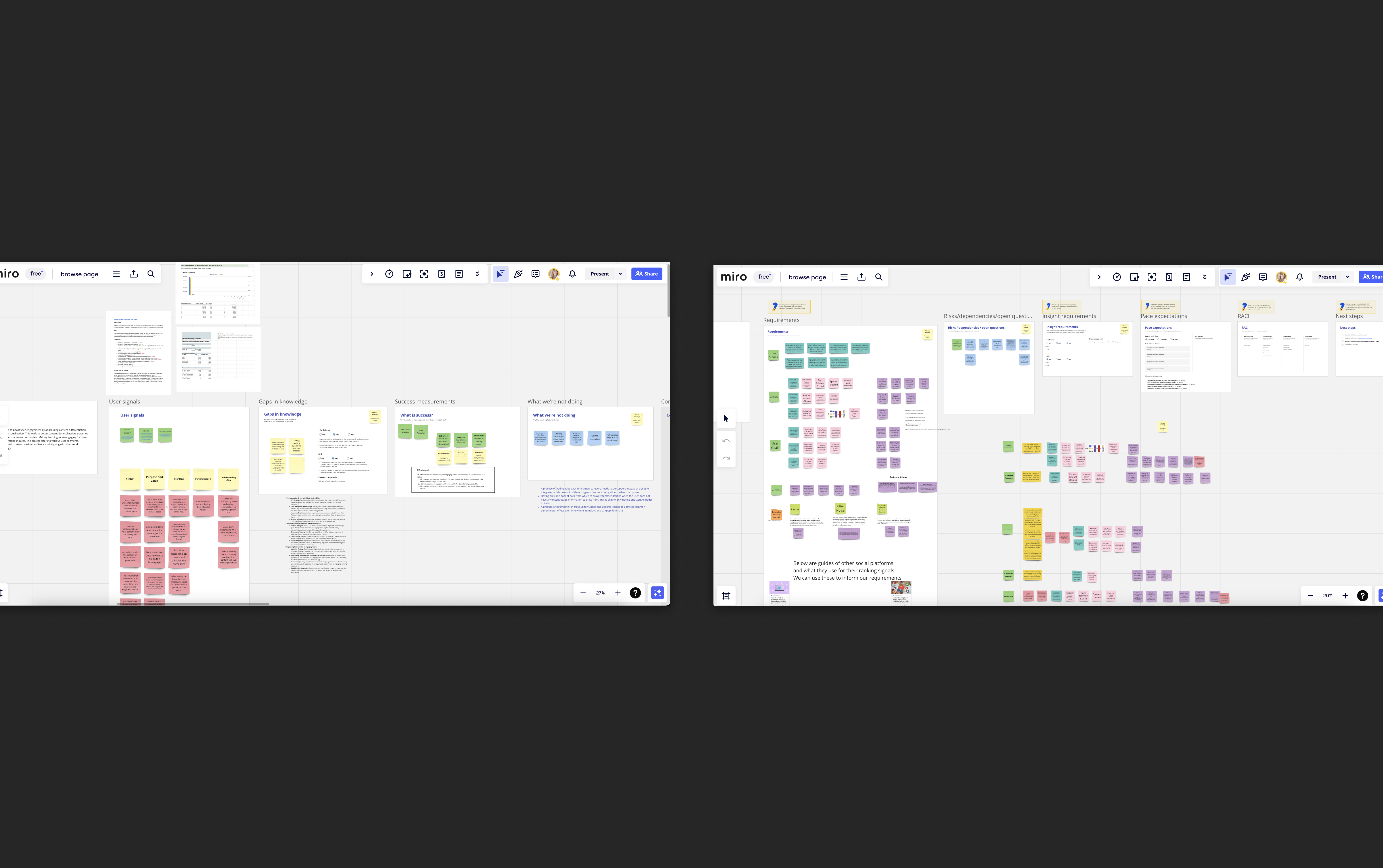 FigJam — whiteboard brainstorming and requirements IA mapping