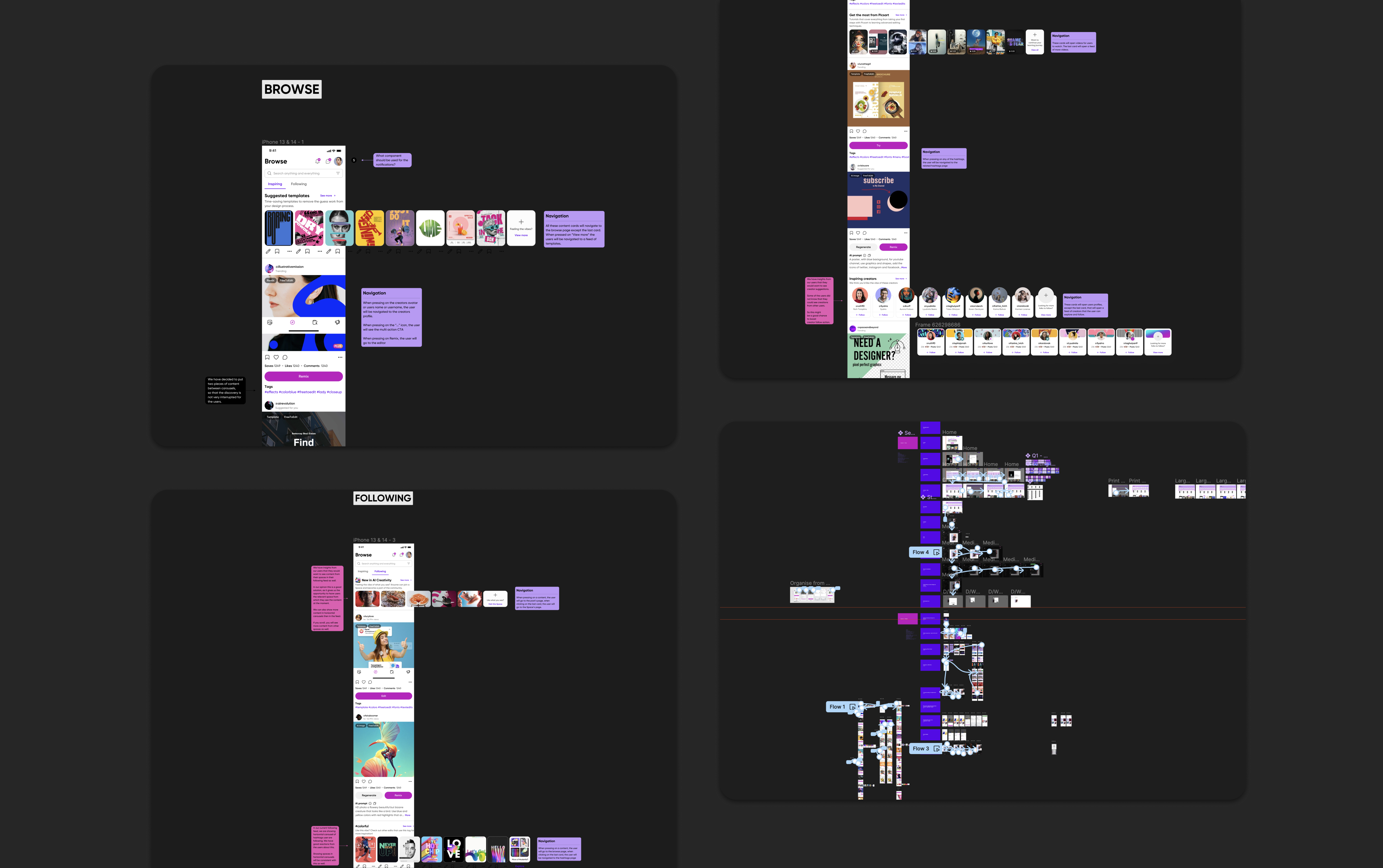 FigJam — Workshop Leader navigation flow diagrams