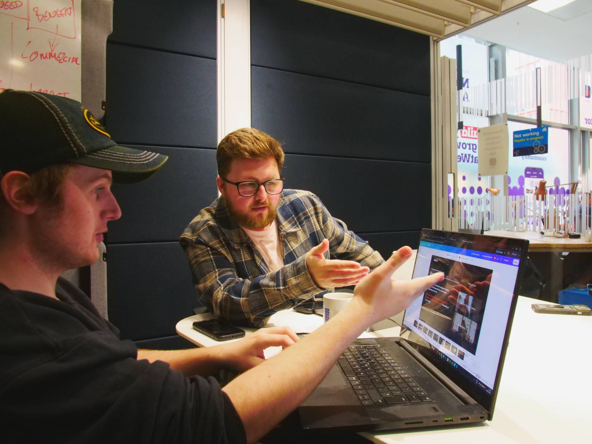 The Vault 5 team collaborating on a digital strategy for a UK charity partner