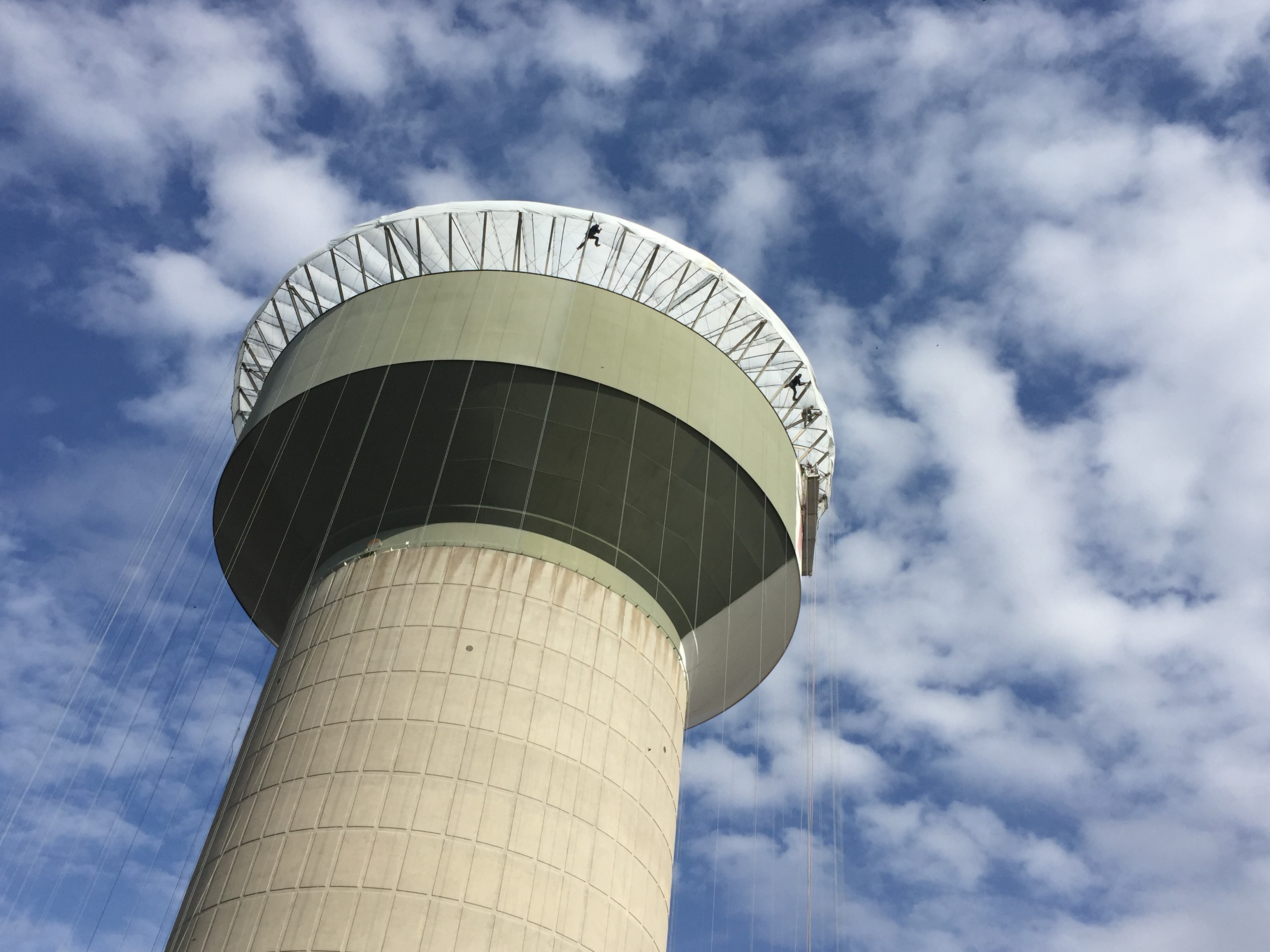 Elevated water storage tank construction