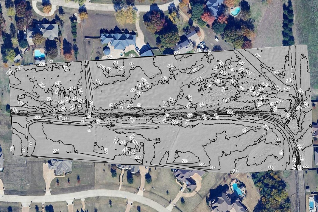 Digital Elevation Model with Contours